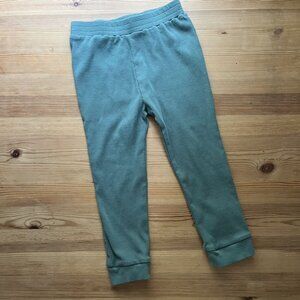 Kate Quinn Ribbed Leggings Pants Teal Green 3T